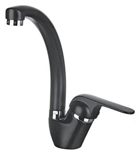 Смеситель для кухни Granula 2024, ЧЁРНЫЙ черный